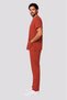 Men's Envelope Collar Short Sleeve Color Optioned Flexible Cotton Linda Fabric Scrubs Suit Uniform - 4