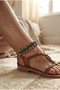 Handmade Brass Apparatus and Bead Detailed Special Design Anklet - 3