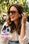 Women's Uv400 Pilot Retro Brown Frame Sunglasses Wp25-23 C3 Gradient