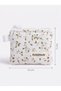 Ecru Green Floral Patterned Handmade Small Wallet - 2