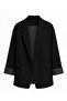 Patterned Cuffed Blazer Jacket - 2