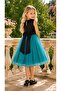 Special Occasion Evening Dress with Sequin Jacket for Girls - 3