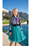 Special Occasion Evening Dress with Sequin Jacket for Girls