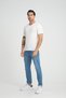 V-Neck T-Shirt with Tipples, Regular Fit (E24-74602)