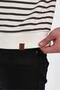 Crew Neck Striped Sweatshirt (E23-761A-Erk) - 5