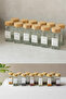 Air and Humidity Protected Glass Spice Jar Set with Bamboo Lid, 12 Pieces (120 ml) Salt and Pepper Shakers - 8