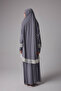 Women's Two-Piece Summer Breathable, Flowy Abaya Prayer Dress, Grey - 2