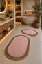 Handmade Bohemian Bath Mat Set of 2 Plush Non-Slip Gel Base 40X60 cm and 60X100 cm - 3