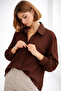 Women's Trendy Shirt with Gathered Sleeves 20373 - 3