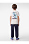 Cotton Short Sleeve Crew Neck Printed T-Shirt - 4