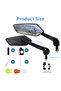 1 pair with yellow 1 Pair Adjustable Handlebar Bike Mirror, Shatterproof HD Glass Lens, Universal Fi - 3