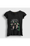 Women's Black Winter Heptagon K-Pop Got7 T-Shirt 600149Tt