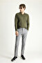 Slim Fit Slim Fit Lycra Canvas / Chino Trousers