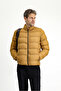 Windproof Sports Inflatable Jacket with Bag, Stand Collar, Zipper, and Pockets