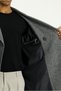 Patterned Woolen Double Breasted Coat - 7