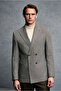 6 Drop Regular Fit Standard Cut Patterned Wool Double-Breasted Jacket - 3