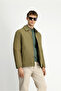 معطف بياقة بيبي ذو مقاس منتظم مع أزرار كبس - 5