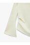 Cotton Draped Asymmetrical Cut Long Spanish Sleeve T-Shirt - 7