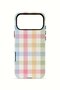 iPhone 17 Pro Vorian Double Layer Case Pastel Gingham - 4