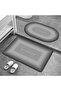 Gray Square Magic Water Absorbent Bath Mat Non-Slip Base Ablution Mat 3.5 Mm 40x60 - 2