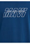 Printed Navy Blue T-Shirt Oversize / Wide Cut 0611827 -89287 - 7