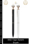 # Stone Pen Luxury Metal Body with Crystal Detail Ergonomic Design Quality Ink Stone Pen Black - 2
