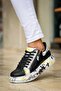 Kb-02 Kuback Lace-Up Crocodile Black Yellow Casual Men's Shoes - 2