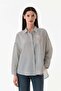 Striped Ribbon Printed Long Back Casual Shirt