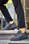 Kb-dx46 kuback coal leather men's daily shoes - 2
