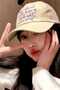 Women's Vintage Wake up Embroidered Adjustable Baseball Cap Hat - 2
