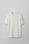 Men's Regular Fit Ribbed Knit Crew Neck T-Shirt White