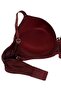 Women's Burgundy Ribbed Support Bra - 2