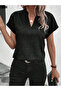 Women's Judge Collar Short Sleeve Sofia Blouse - 3