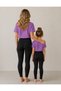 Mother Daughter Leggings and T-Shirt Set T-Shirt Set 100% Cotton Flexible Comfortable Casual Sport Combination (Sold as a Single Set) - 2