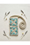 Hand Knitted Floral Phone Bag - Motifed Neck Strap Bag - 4