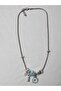 Steel Round Chain Colorful Necklace - 2