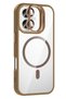 Gldisptm iPhone 16 Plus Cover with Remim Lens and Magsafe Stand (23945) - Brown