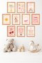 10-Piece Frame Look Pastel Princess Themed Set |   Baby Room |   Nursery Painting Set 15X20 cm Mdf Uv Printing