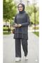 Women's Hijab Clothing Seasonal Modal Fabric Crew Neck Tunic Top and Bottom Set