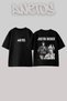 Justin Bieber Design Back Printed Cotton Black Oversize T-Shirt