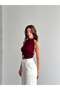Women's Halter Neck Backless Crop Bustier Blouse with Star Accessories - 3