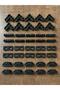 Screen Accessories (Corner, Hinge, Railing, Handle.) Set of 10 Black. (40 Pieces)