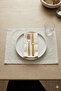 Linen Fabric Placemat Set of 6 Pieces 32X45 cm – Easy to Clean, Modern Tableware Presentation Product - 2
