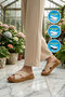 Beige Comfortsole Sole Women's Slippers 492148 Z - 2