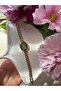 Minimal Metal Women's Wristwatch Inside Green - 3