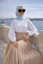 Women's Premium Pleated Mink Long Hijab Skirt - 4