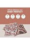 Boho Print 100% Cotton King Size Bedsheets - 800 TC Double Brushed Luxury Bedspread (108x108 in) - Includes 2 Pillowcases - Extra Soft, Wrinkle Resistant, Breathable Premium Cotton Bedding Set - 3