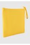Unisex yellow maxi size canvas accessory bag - 2