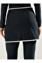 Pack of 3 - Solid Full Sleeve Front Zip Swimsuit, Contrast Edge Wrap Skirt and Leggings Burkini Set - 4