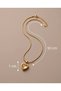Lovira Minimal Opal Stone Heart Steel Necklace - 3